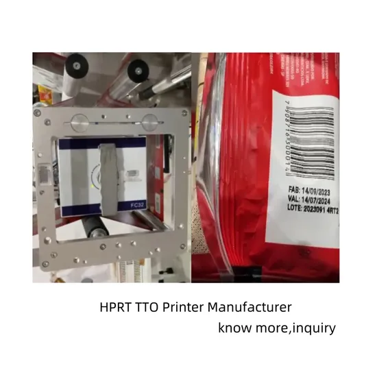 FC32-LC Industrial Date Printer with Thermal Transfer and Barcode Printing for Packaging