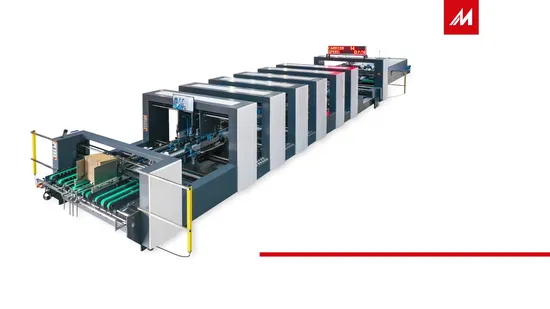 自動段ボール折る接着箱製造機